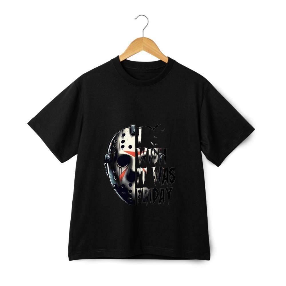 

Jason Mask Horror Graphic T-Shirt – Friday the 13th Slasher Streetwear Tee 3XL