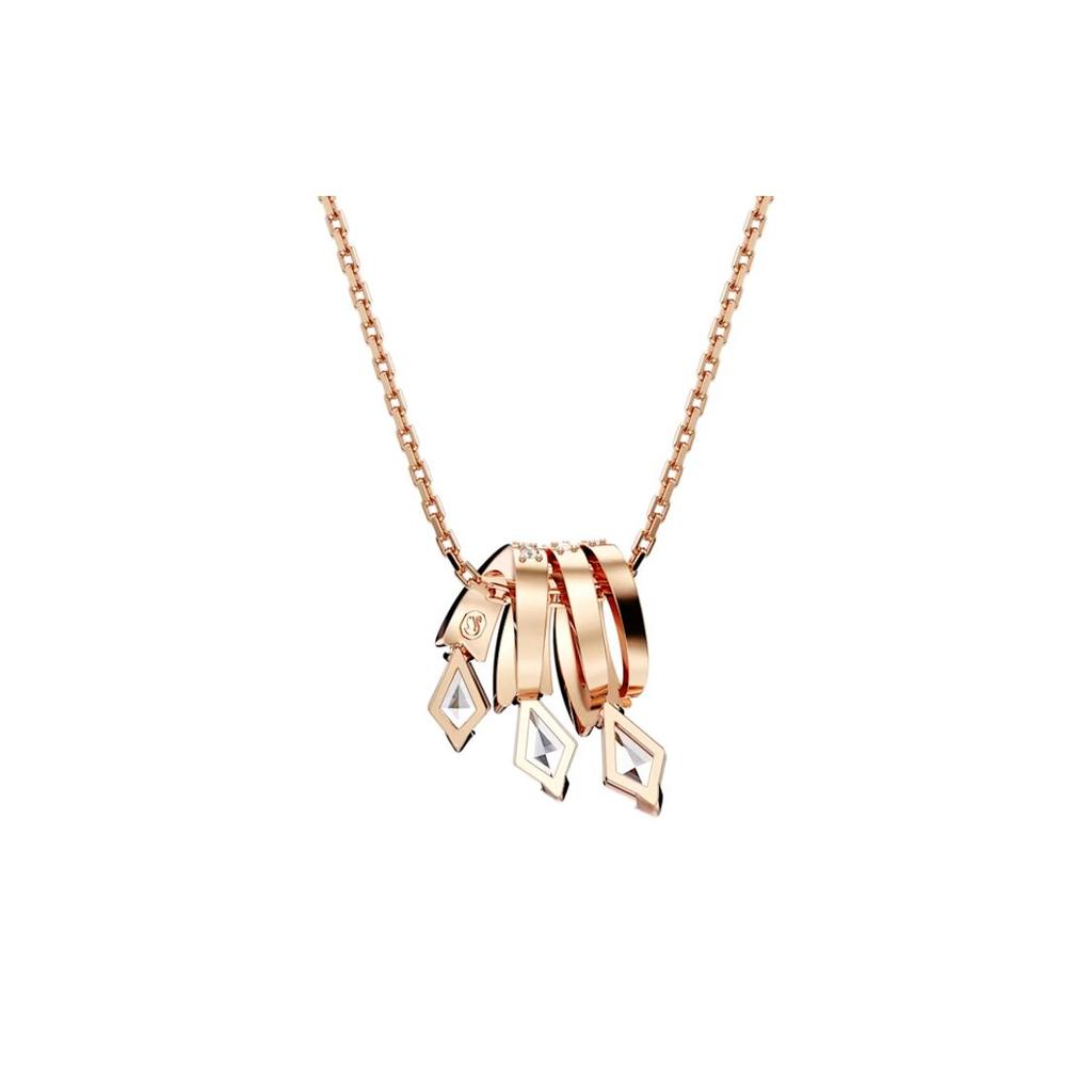 Swarovski Dragon And Phoenix Claw Necklace Unisex necklace Pink 5675826