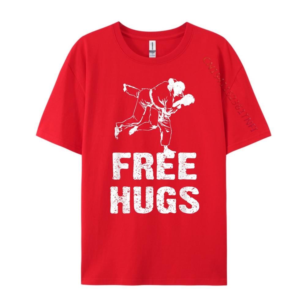 Free Hugs Brazilian Jiu Jitsu Bjj Luxury Clothing Tops Casual Streetwear Men Camiseta Masculina Free Shipping Clothes