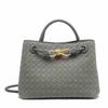 Borsa Tote Tessuta in Velluto Retro: Borsa a tracolla quadrata piccola da donna autunno/inverno
