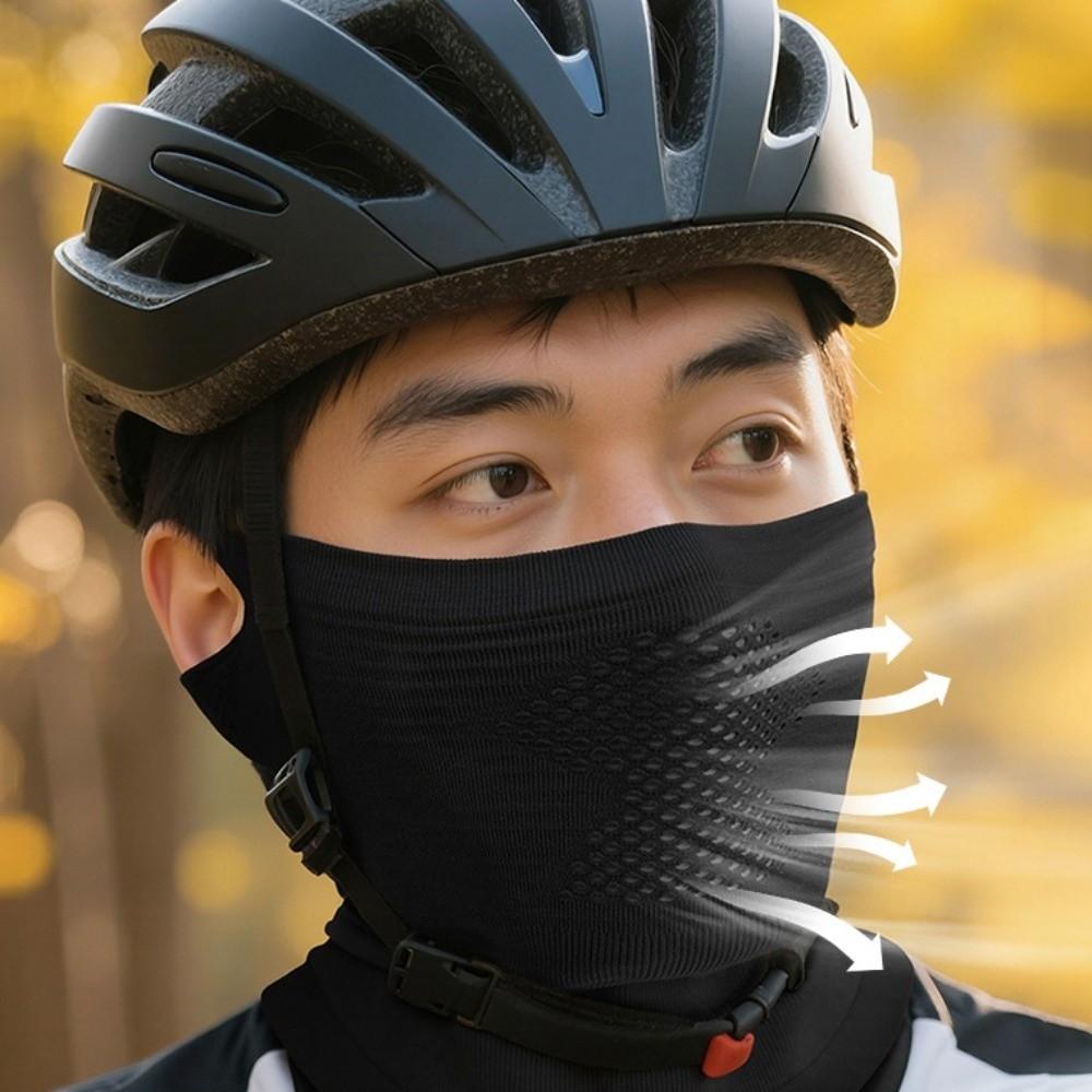Neck Protection Warm Face Cover Hollow Mesh Cycling Face Mask Face Scarves Warm Riding Mask Sports