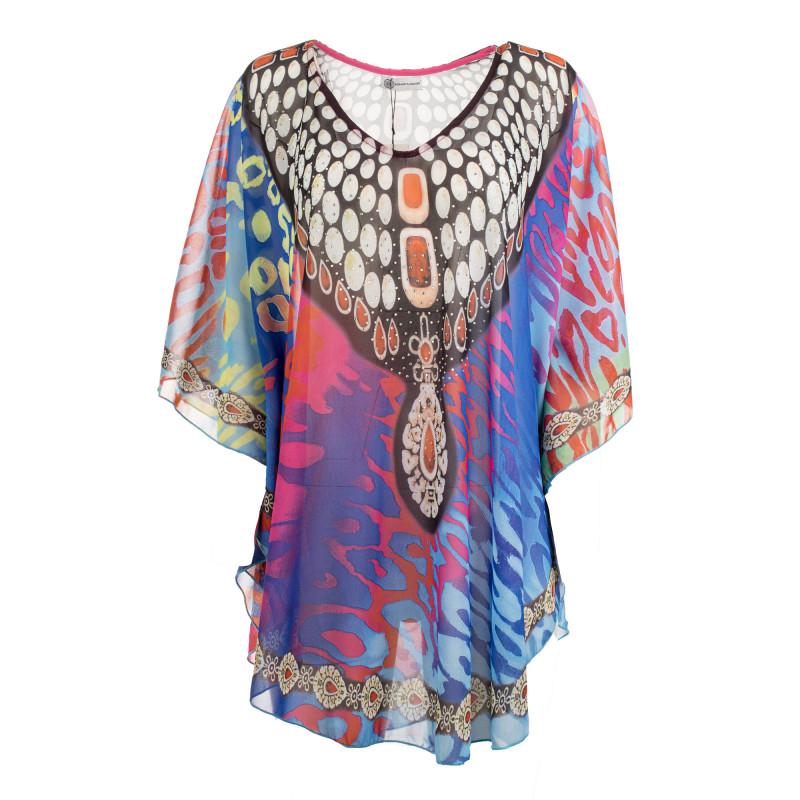 

Женская короткая пляжная туника в тон GERARD PASQUIER Taille unique разноцветный