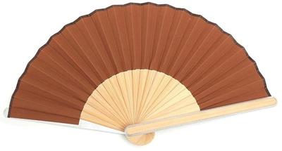 Nishikawa Shouroku Shoten Folding Summer with Paper Bamboo and Fashionable Small Fan Fan, Style, Box, A-flat Aluminum, Women's Gift, (Brown), Men's