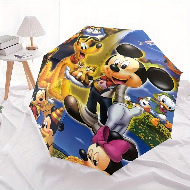 1pc Mickey Mouse & Friends Christmas Holiday Automatic Opening and Closing Umbrella - Small Umbrella Suitable for Various Occasions, Portabl