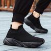 Fashion Fashion Platform Sports Shoes Men Red High Top Knit Casual Sneakers Women Lightweight Breathable Slip-on Men's Running Shoes