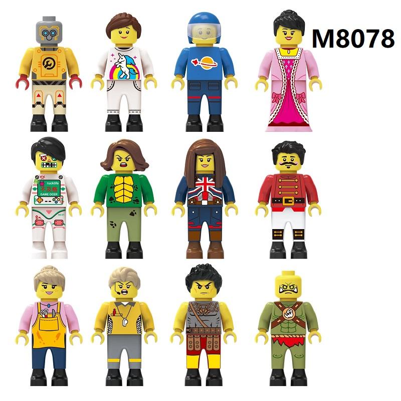 Doctors Nurses Patient City Police MOC 4.5cm People SWAT Building Blocks Figures Bricks Mini Toys for Boys Gift Toys No Playmobi