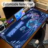 Music Theme Personalized Mouse Pad Custom Name Text Non Slip Desk Pad For Laptop Office Desktop