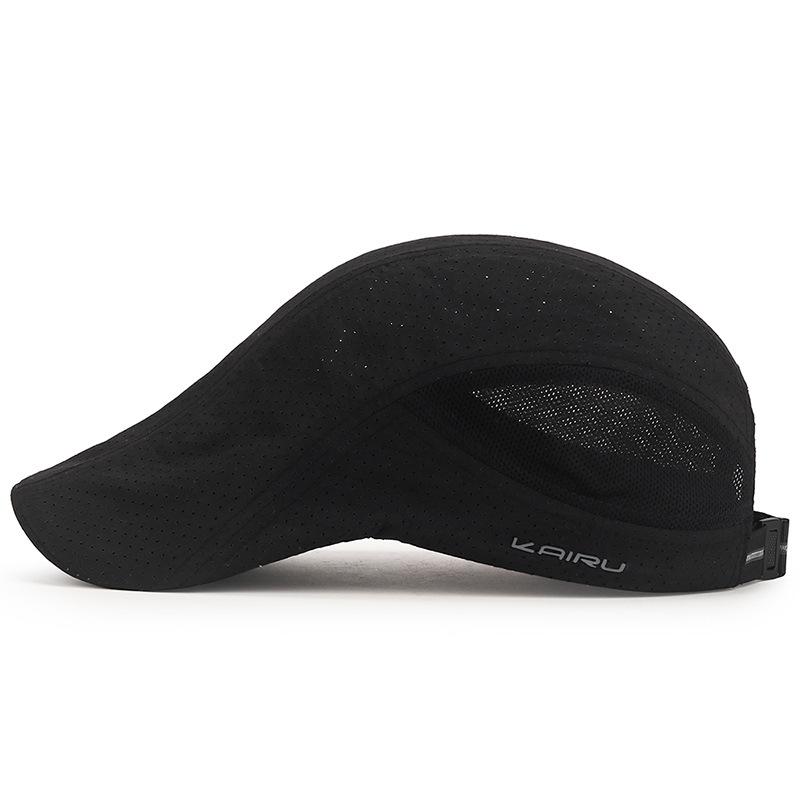 Laser-punched Breathable Front Cap for Men, Adjustable Outdoor Sunshade and Sun Protection Bailey Baseball Cap