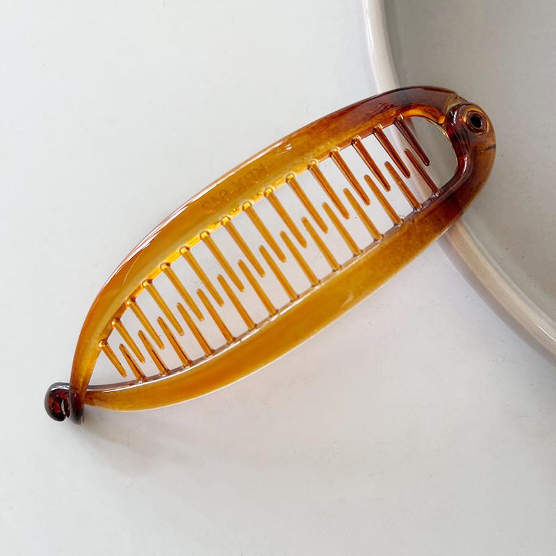 Korean Style Elliptical Hair Clip with Simple and Exquisite Back of The Head Banana Clip Hair Accessories