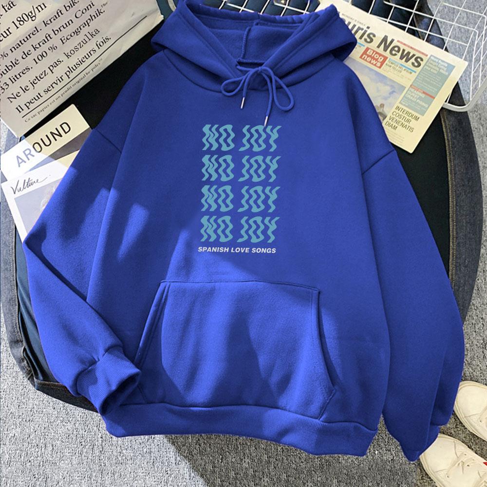 Sudaderas Spanish Love Songs No Joy Hoodies Streetwear Hip Hop Fashion Graphic Sweatshirts Roupas Femininas Casual Print Hoodie