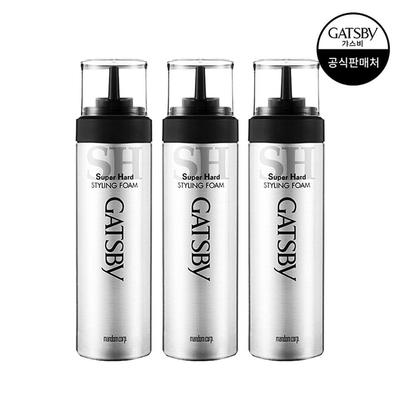 Gasby Styling Foam Superhard 185g X 3