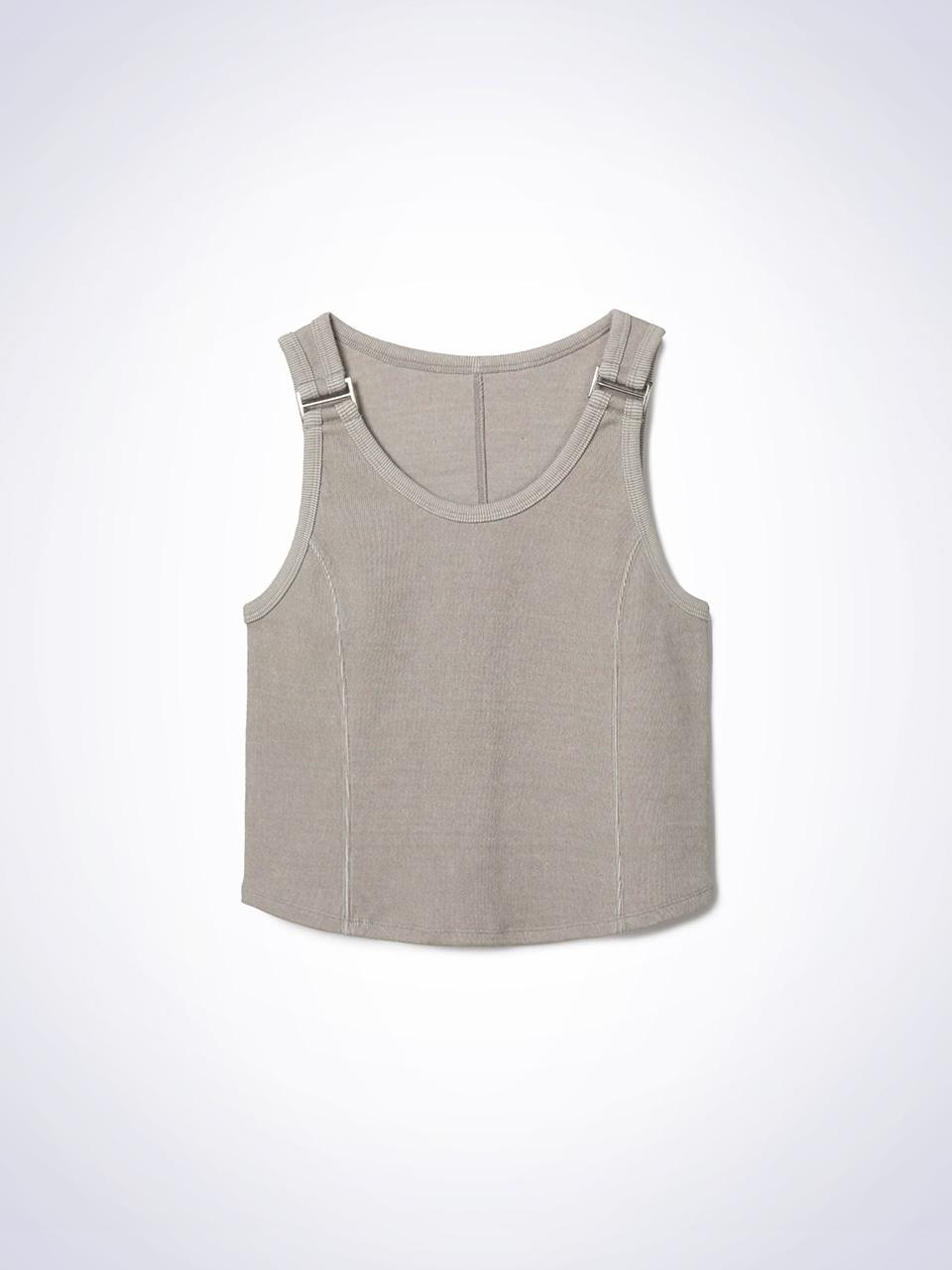 House 072C Buckle Sleeveless T-Shirts Light Gray 00 (S)