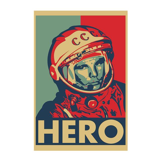 Vânzări fierbinți postere cu astronauți de epocă din anii 1980, dormitor fete, bar, postere de decorare perete, postere de decorare a casei