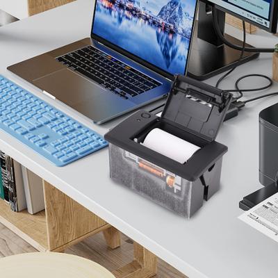 Eingebetteter Thermodrucker für Kassenbons Serielle Schnittstelle Mikrocontroller Sekundärentwicklung MCU Druckmodul USB TTL 232 Port Schwarz