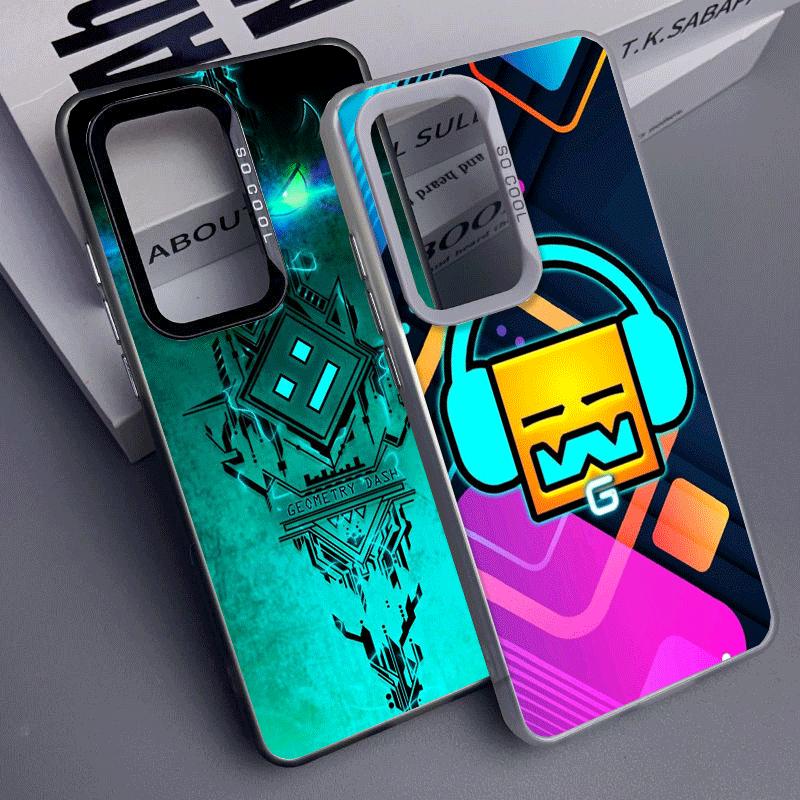 Geometry Dash Game Soft Phone Case for Samsung A17 A16 A15 A14 A13 A57 A56 A55 A54 A53 A37 A36 A35 A34 A33 A26 A25 A24 A23 A52