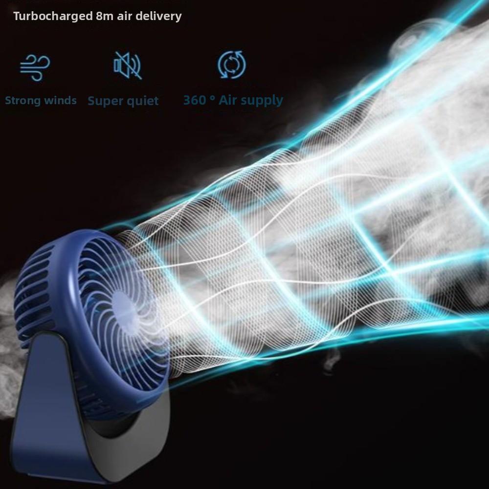 3 Gear Wind Mini Portable Desk Fan Energy-Saving USB Rechargeable Fan  Home/Office