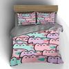 Pastel Cat Pattern. Bedding Duvet Cover Sets Duvet Covers Pillowcases Gifts (1 * Duvet Cover 2 * Pillowcases, Without Duvet Insert)
