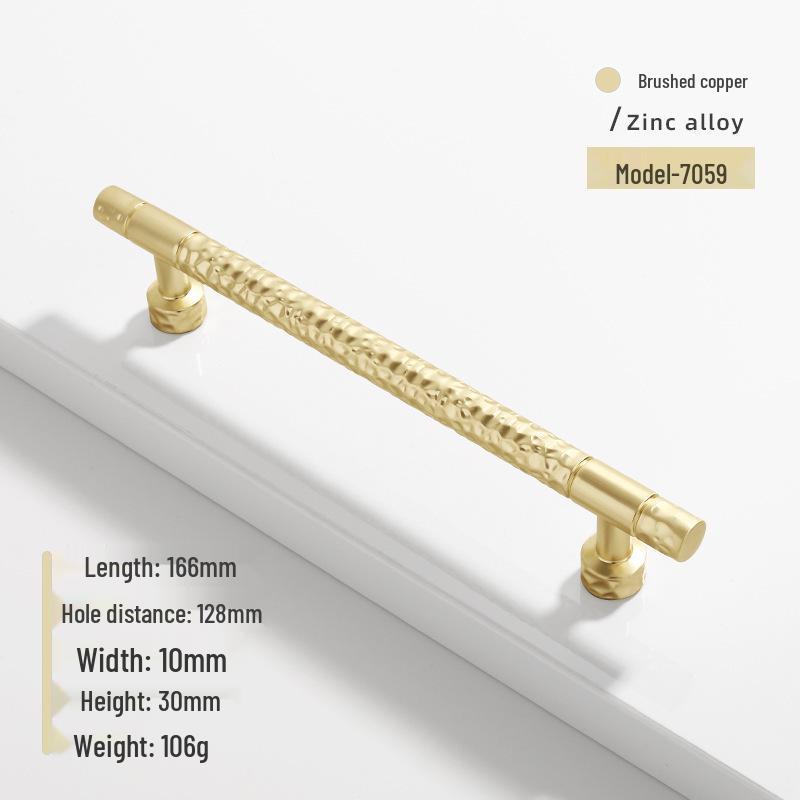 French Modern Gold Zinc Alloy Cabinet Handle