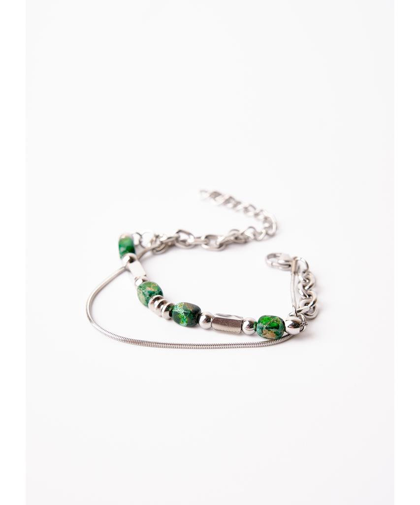 Dwse Paris Green Stone Bracelet