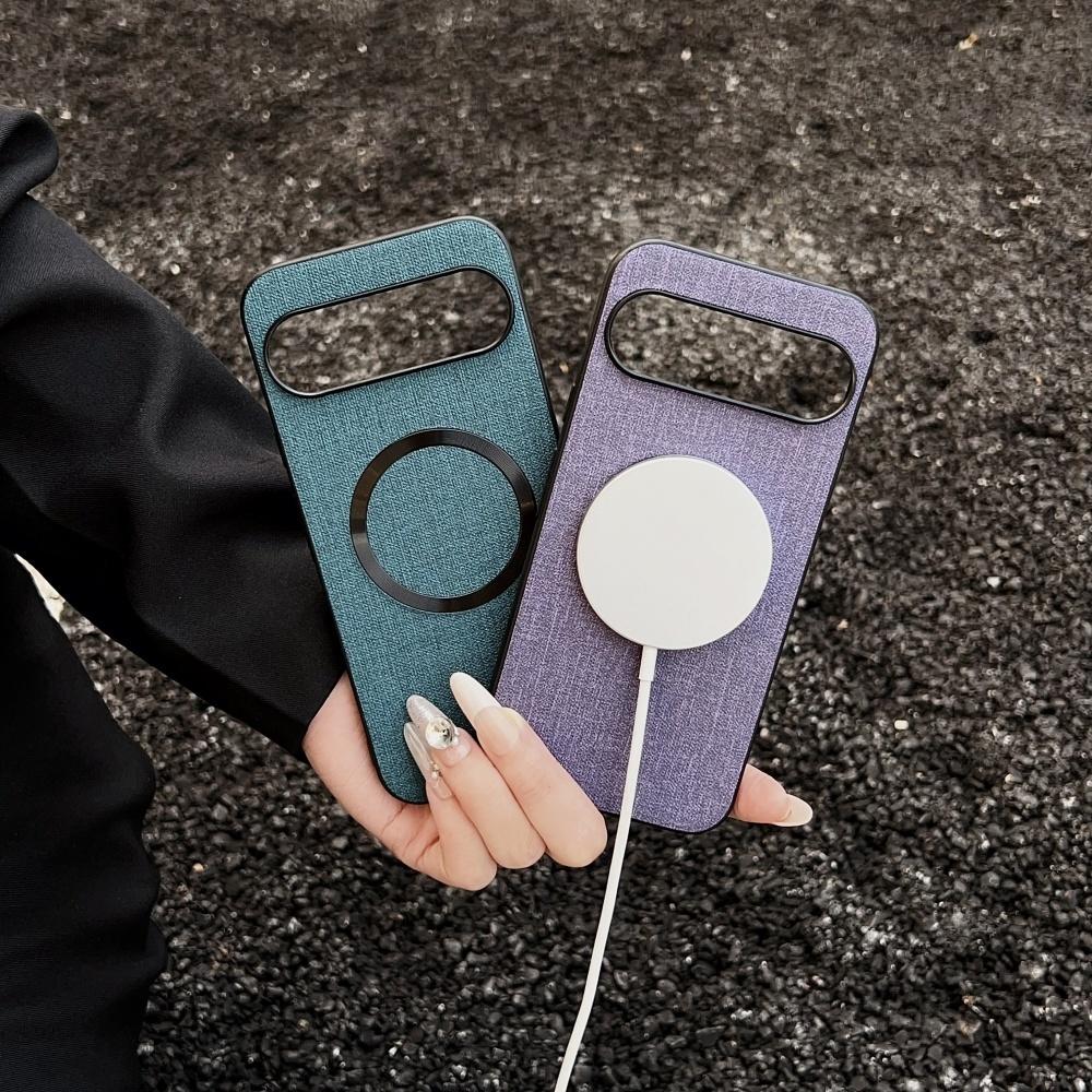 Tkanina Pokrowiec do Google Pixel 10 9 8 7 6 Pro XL 8A 7A 6A Magnetyczny Cienki Odporny na Wstrząsy Pokrowiec dla Pixel10 9Pro