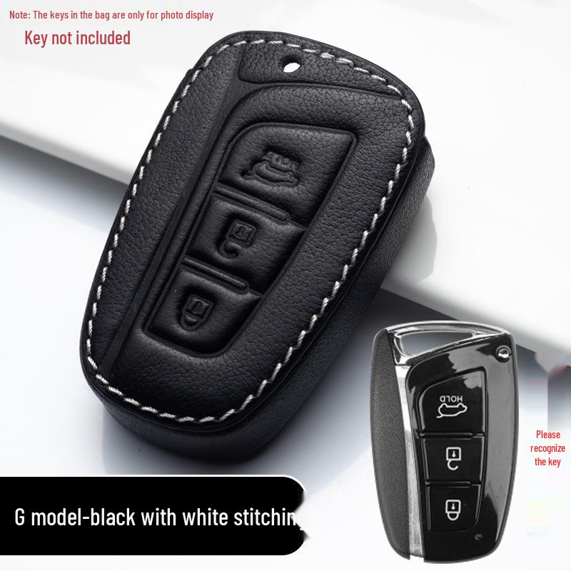 Copri Portachiavi in Vera Pelle Premium per Modelli Hyundai Elantra, Mistra, Reina, ix25, Verna, ix35 e Tucson