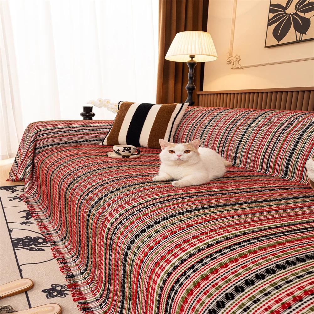 Liegesofa-Abdeckung Leichte Deluxe-Haptik Liegesofa-Schutz Krallenfest Schrammfest Überwurf Entwickelt für Faule Leute 180X130CM brown