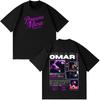 Rapper Omar Courtz Album 2026 Tour Print Tshirt Unisex Unisex Fashion Tshirts Shortsleeved Loose Casual Cotton Oversized Tshirts