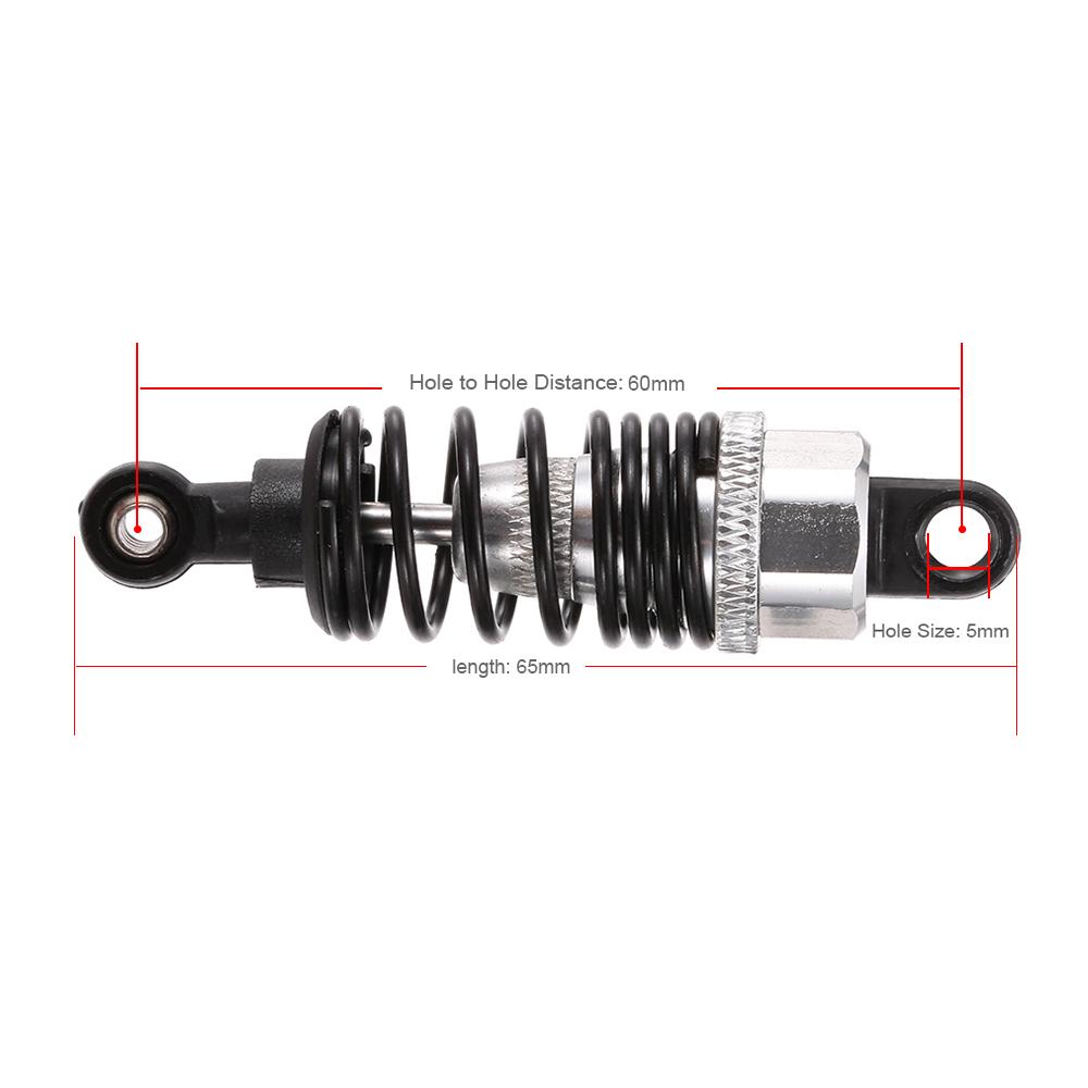 2PCS Mejora la absorción de choque hidráulico para 9125 110 2.4G 4WD 2PCS Mejora la absorción de choque hidráulico para 9125 110 2.4G 4WD