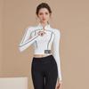 2025 Damen Yoga Fitnessanzug: Langärmiges Lauf- & Pilates-Top