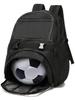 GoodsLand Capacity Soccer Backpack with Ball Storage for Kids and Ball Kids Bag [Large 40L] Juniors, Backpack, Daypack, GD-SCRBAG-BK