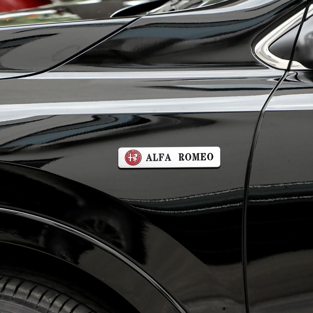 Car Styling 3D Aluminum Logo Stickers Emblem Badge Decals Decoration For Alfa Romeo Giulia Stelvio MiTo Giulietta Tonale Disco zl1