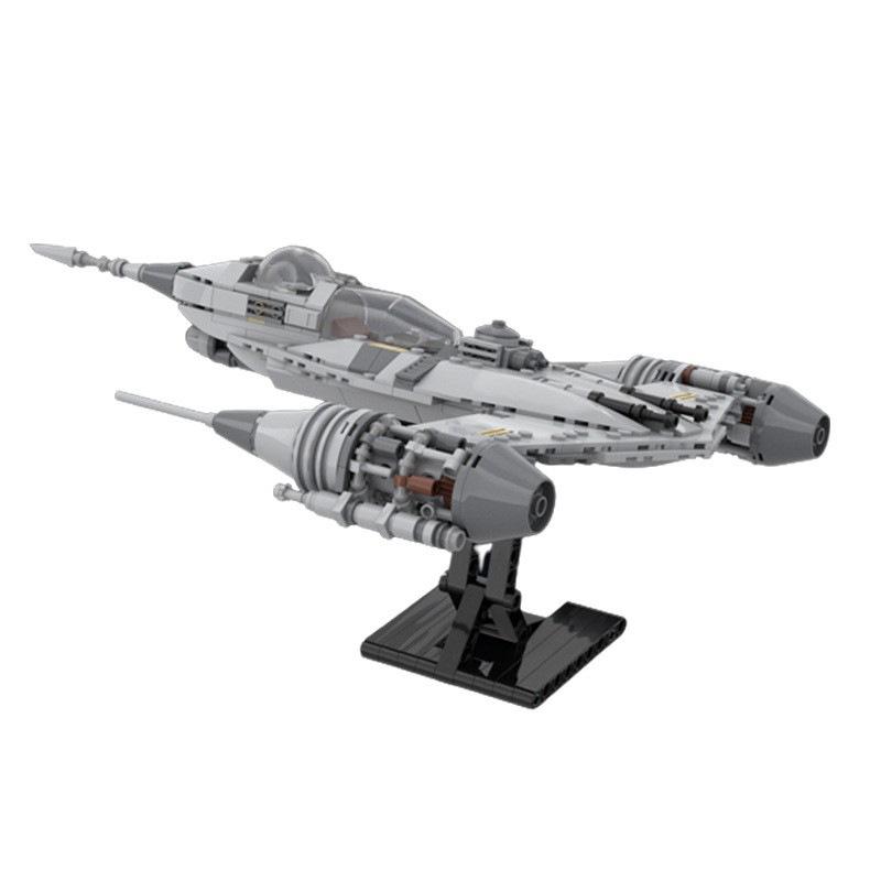 MOC-99914 Star Wars Series Mandalorian Naboo Starfighter Building Blocks with Stand