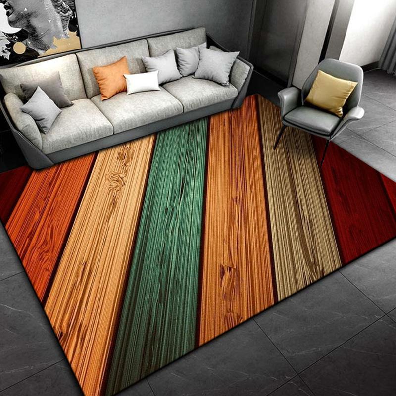 3D Wood Carpet for Bedroom Rug Long Kitchen Mat On The Floor Living Room Carpet Absorbent Non-slip Bathroom Area Rug Area Rug