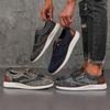 Scarpe Casual da Uomo Classiche Traspiranti Brogue Piatte Ammortizzazione Design Color Blocking Scarpe Eleganti Versatili Scarpe da Ginnastica Leggere