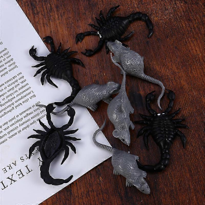 8pcs Halloween Simulation Toys For Halloween Decorations