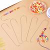 Pack of 6 Large Eye Curved Beading Needle and Beads Ends Accessory Designed for Bead Spinners and Jewelry Creation