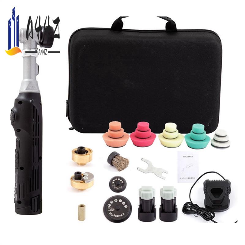 A44Z-Cordless Mini Car Polisher 12V Battery-Powered Polishing Machine Car Body Detailling Polishing RO/Da Tools