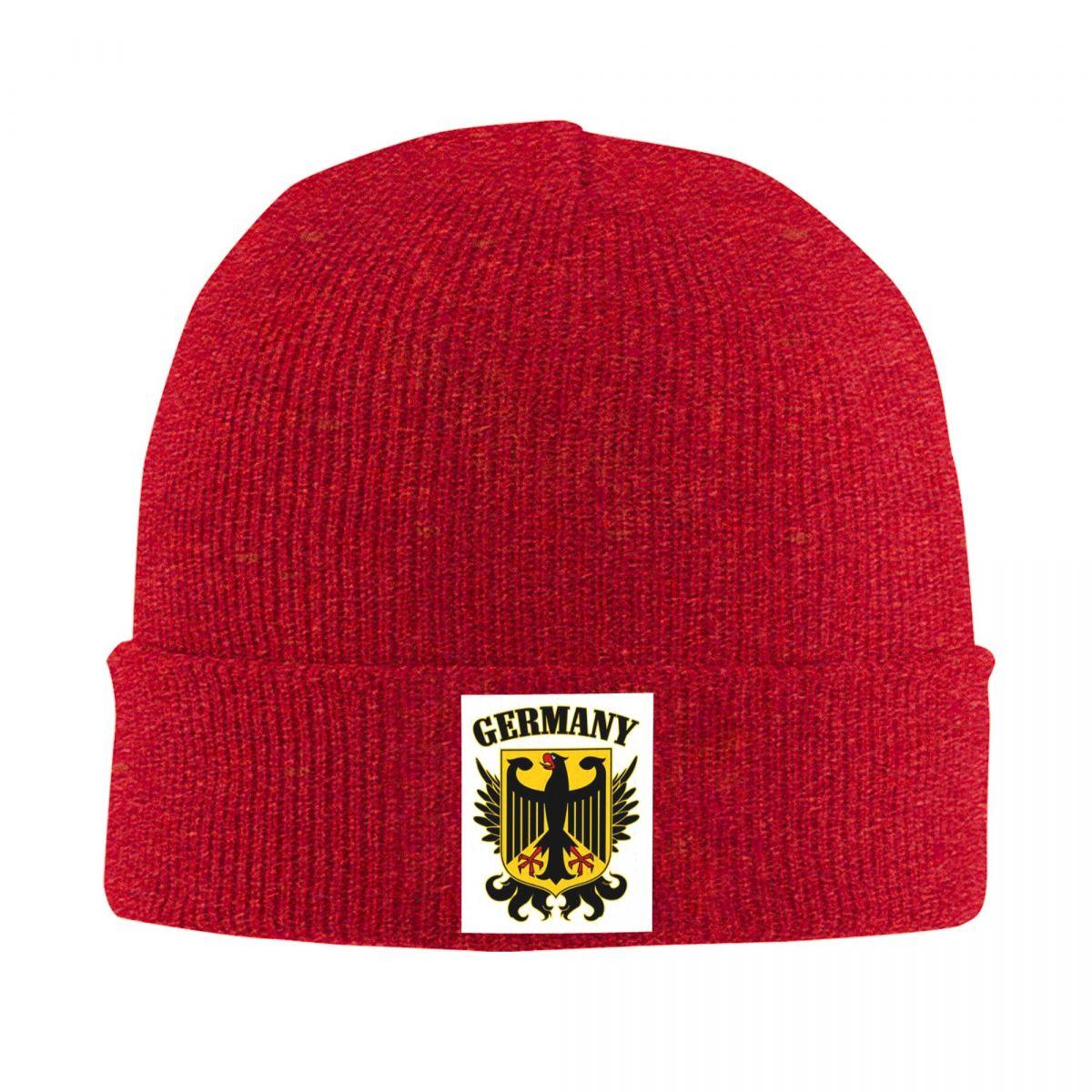 

German Coat Of Arms Empire Flag Warm Knitted Cap Hip Hop Bonnet Hat Autumn Winter Outdoor Beanies Hats for Unisex Adult One Size