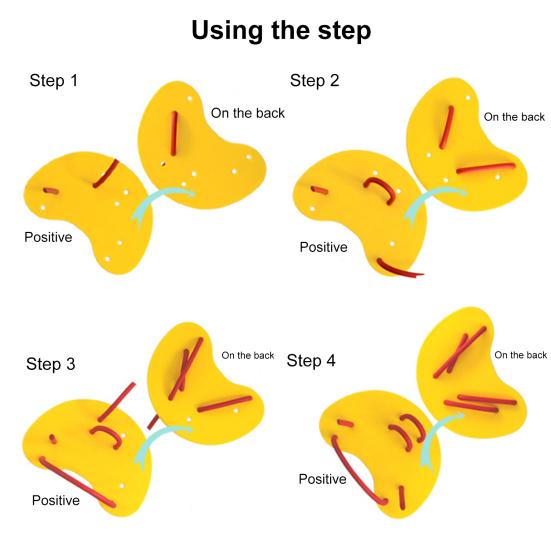 1 Pair Swimming Paddles Non-slip Adjustable Good Elasticity Soft Environmental Protection Training Correction