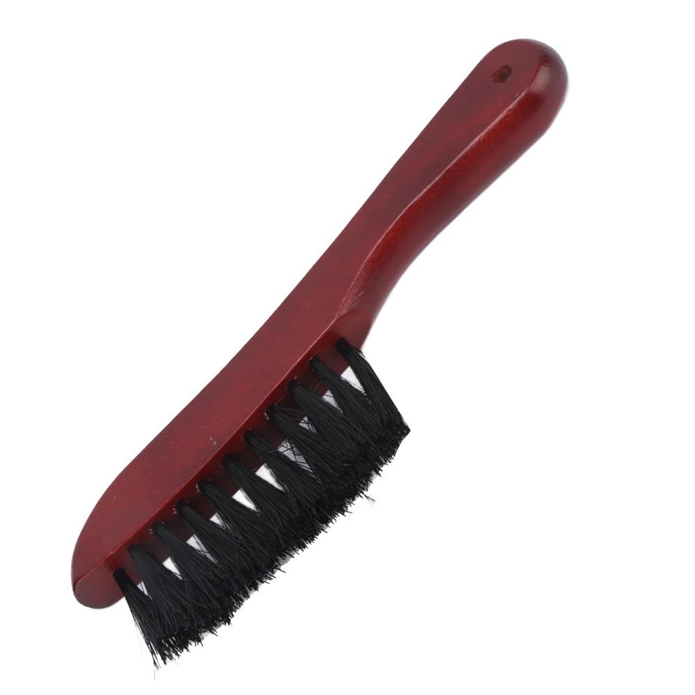 Wood Handle Billiard Table Brush Curved Handle Snooker Table Brush  For Billiard Table
