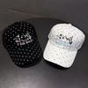 Morning Eight Oxygen Sense~ Embroidery Polka Dot Baseball Cap Women's Versatile Face Peaked Cap Shade Peaked Cap