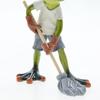 Frogs Statues for Garden Resin Mopping Frogs Figurines Outdoor Lawn Ornament Frogs Garden Statues Housewarming Gift