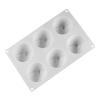 6 HolesChristmas Hat Silicone Molds Cake Decorating Tool Bakeware French Dessert Mousse Cake Mold Baking Cupcake Silicone  Mould