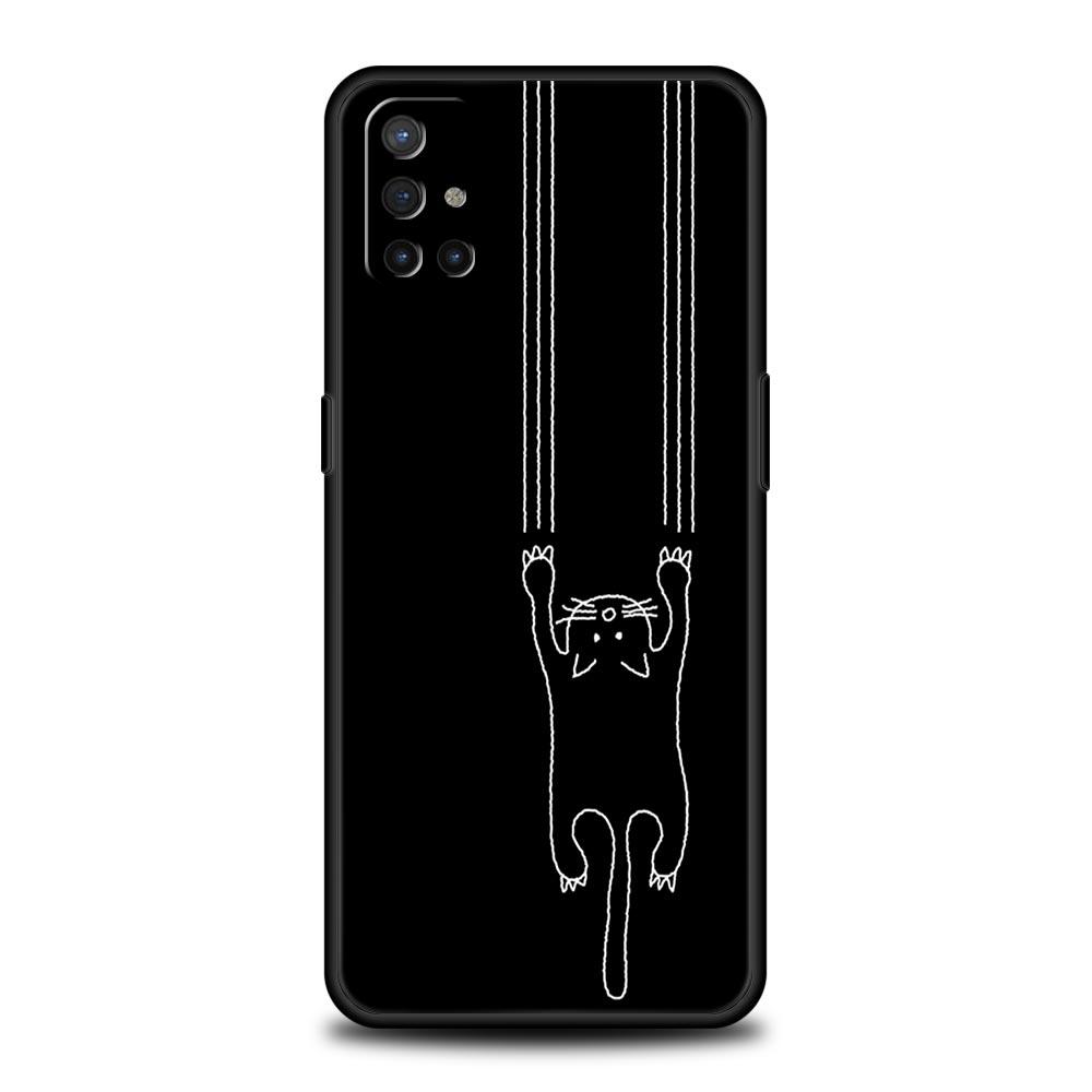 Phone Case For OnePlus 12 11 10 9 Pro 9T 12R 10R 9R 9RT 10T 8T 8 7 6T 7T Nord 2T CE 2 5G N200 N10 N100 Cover Cat Cartoon Cute