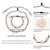 Seaside Resort Jewelry Set: Shell Clavicle Necklace Choker & Adjustable Bracelet.