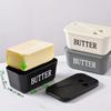1pc New Butter Container Box with Knife Simple Restaurant Sealed Storage Box Cheese Box Butter Slicer Butter Dish Home Tableware