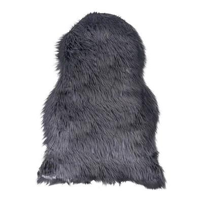 Grey Artificial Lambskin 50 X 85 Cm