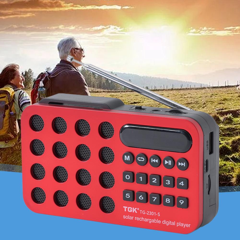 Mini Portable Pocket FM Radio Bluetooth-Compatible Support USB TF Card Play Digital Radio Speaker Music Player Built-in Speaker