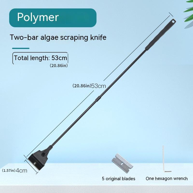 Fish Tank Brush Cleaning, Long Handled Algae Scraper with No Dead Corners, Household Cleaning Tools, Aquarium Accessories
