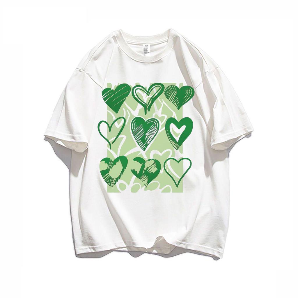 Pánské a dámské tričko s krátkým rukávem z ledového hedvábí - Volný střih, Hongkongský styl, Letní móda